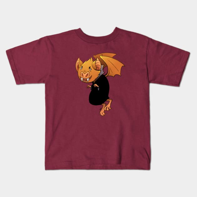 Vampire Bat Kids T-Shirt by mariamar